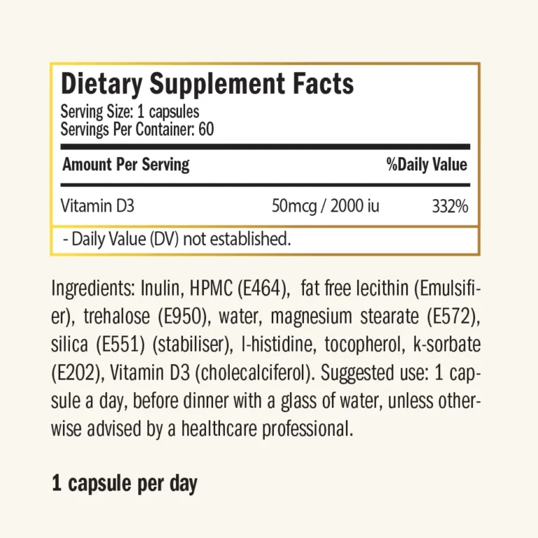 Vitamin D supplements facts