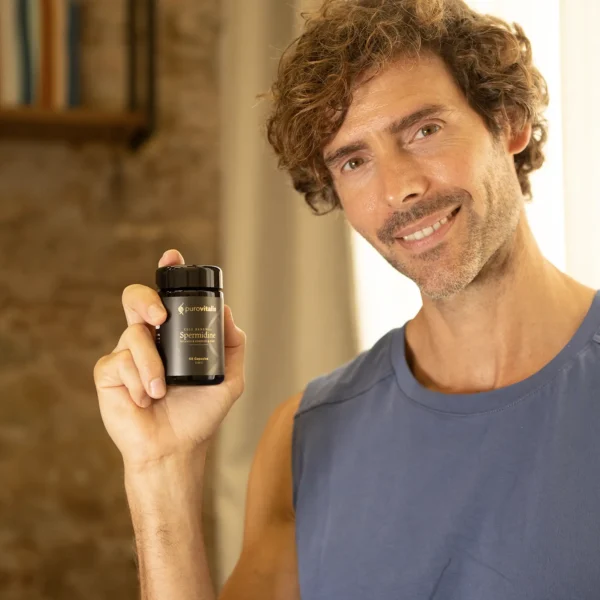 Liposomal spermidin-fusion, inklusive b-vitamin-kompleks, zink og d3-vitamin for at understøtte autofagi.