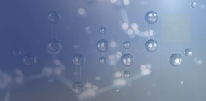 Qu'est-ce que le ca-akg ? Représentation en 3D de la molécule d'alpha-cétoglutarate, mettant en évidence sa structure complexe et ses liaisons atomiques.