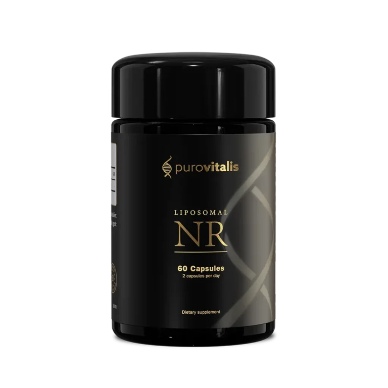 Liposomal Nicotinamide Riboside (NR) Supplement bottle for energy, NAD+ boost, and healthy aging with advanced absorption.