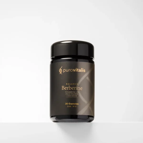 Das Bild zeigt die Flasche Berberine Balance 30 Kapseln 200mg