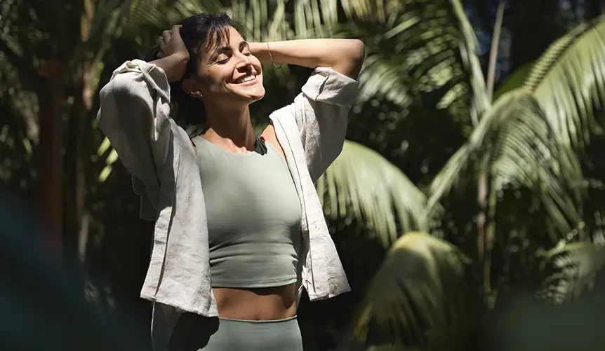 une femme au soleil