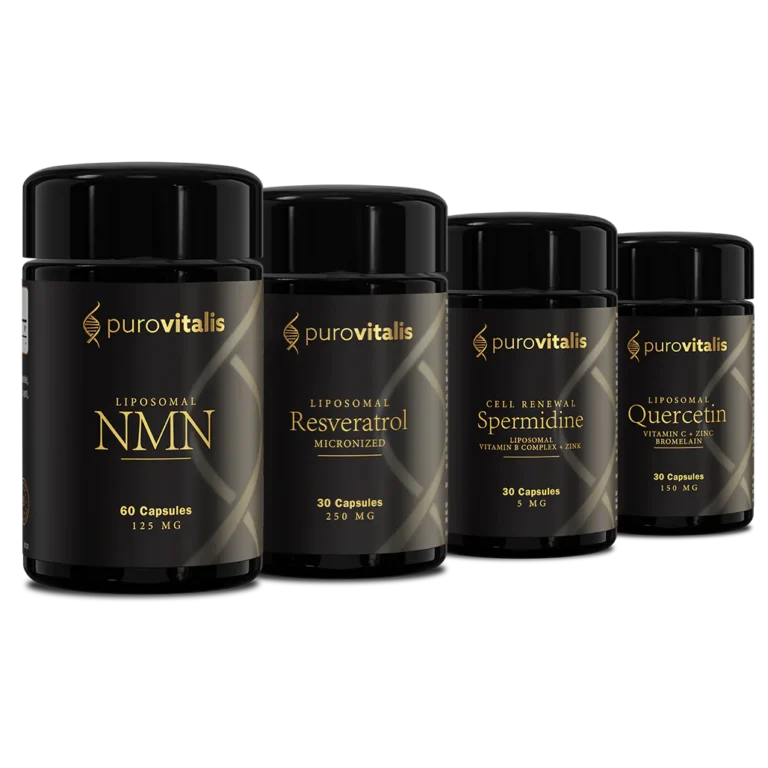 Pacchetto Max Longevity, 30 dosi, con NMN liposomiale, Resveratrolo, Quercetina e Spermidina. Acquista oggi
