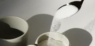sugar in a spoon