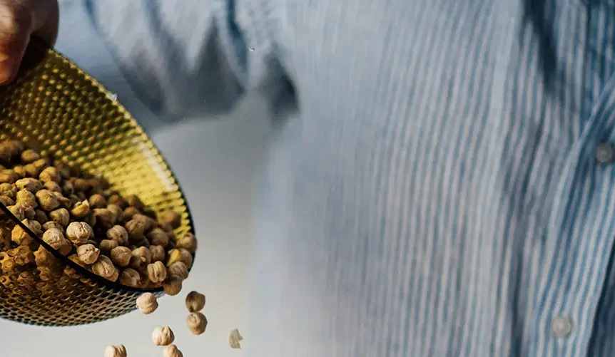 garbanzos en un cuenco
