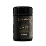 Inhaltsstoffe NAD+ booster : Nicotinamid-Ribosid (NR), Niacinamid, L-Ergothionein (ERGO) und Anthocyane. 30 Kapseln pro Dose.