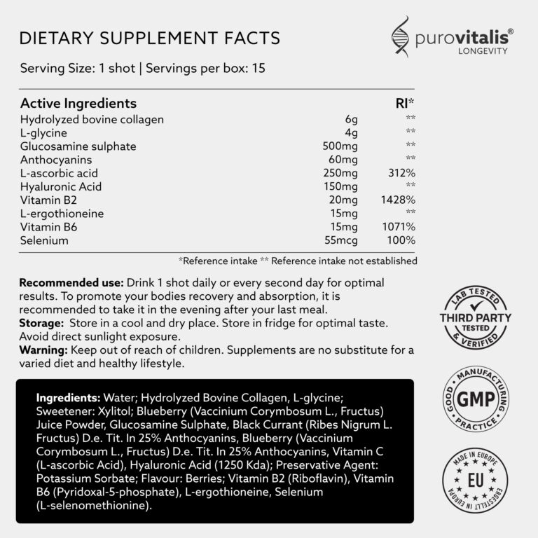 purovitalis rewind collagen på amazon ingredienser