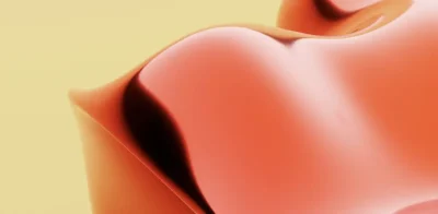 Illustration abstraite d'un concept de foie sain dans les tons rouges.