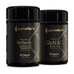 Paquete de renovación metabólica que incluye Berberine Balance y GlyNac Clarity de Purovitalis