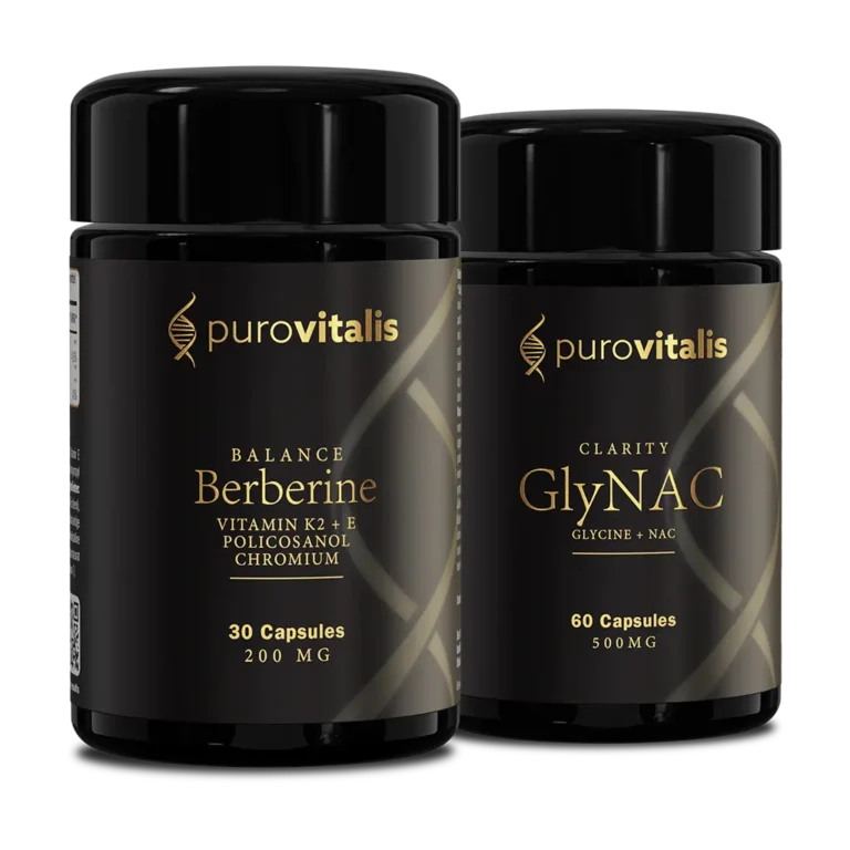 Paquete de renovación metabólica que incluye Berberine Balance y GlyNac Clarity de Purovitalis