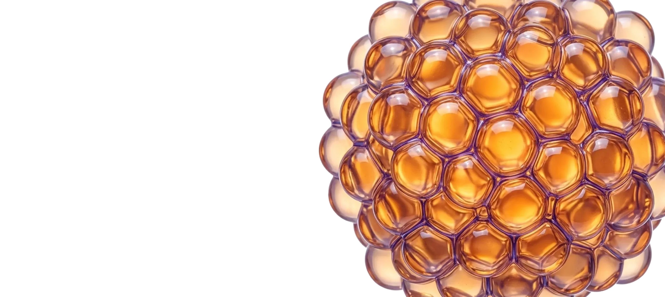 Tecnología liposomal – primer plano de un liposoma